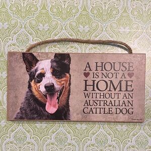 Australian Cattle Dog Wall Decor - Brown and Black